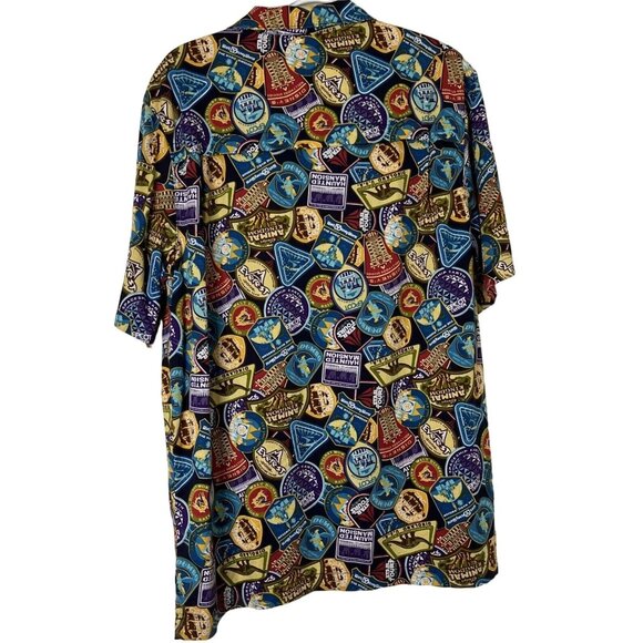 Disney Theme Parks Attraction & Rides Men’s Button Down Shirt XL - Picture 2 of 16